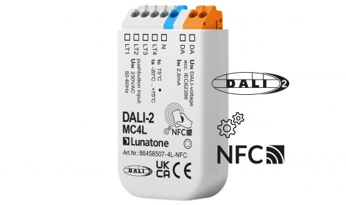 Coupleur Bouton DALI – 4 Entrées RF – 230V – Rail Din