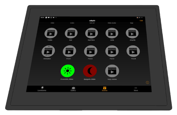 Écran Tactile Casambi 12&Prime; Intensif – Wifi / Bluetooth, Gateway Intégrée